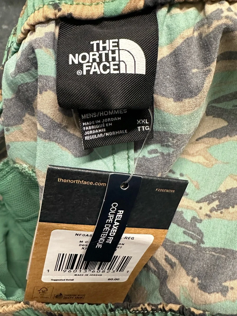 The North Face Class V Pull-OnShort Size  Men’s XXL Tiger Camo New With Tags